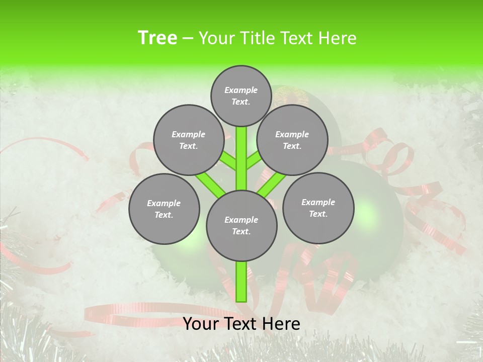 Silver White Curly PowerPoint Template