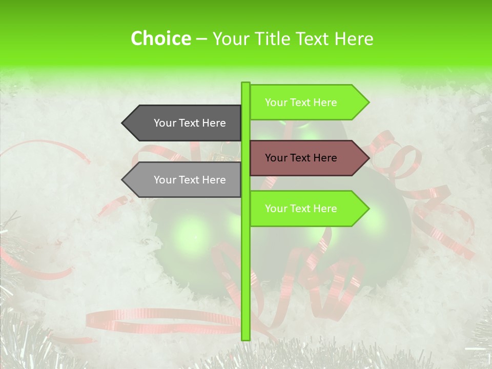 Silver White Curly PowerPoint Template