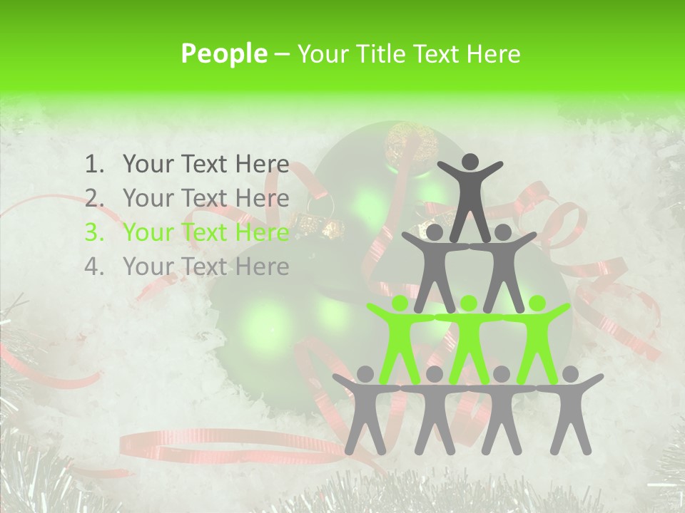 Silver White Curly PowerPoint Template