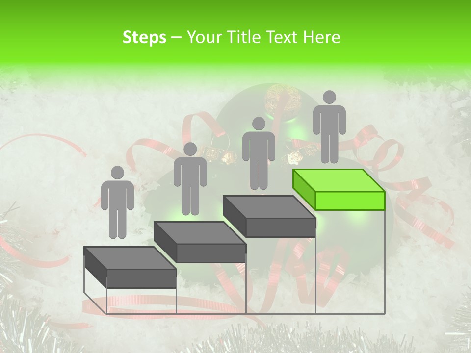 Silver White Curly PowerPoint Template