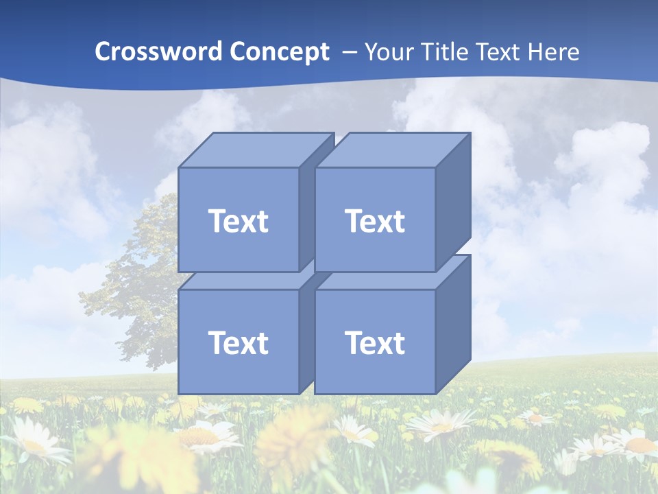 Flower Grass Blossom PowerPoint Template