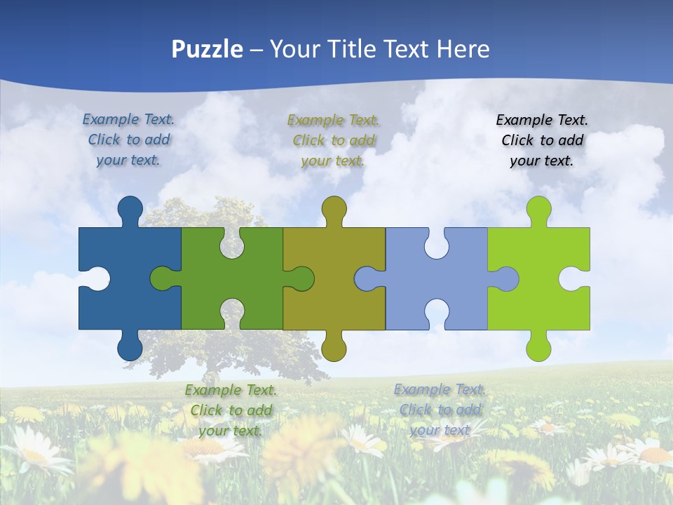 Flower Grass Blossom PowerPoint Template