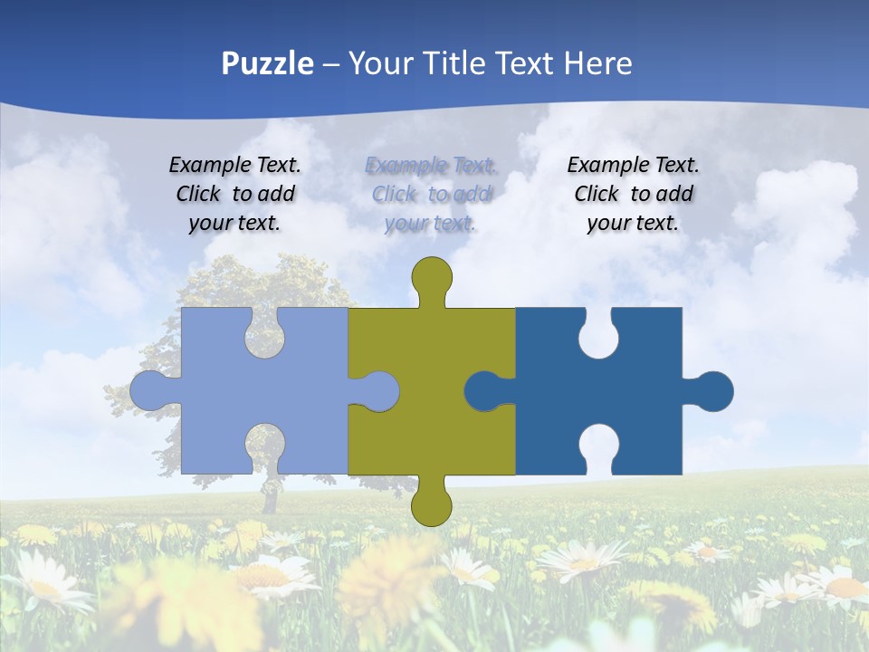 Flower Grass Blossom PowerPoint Template