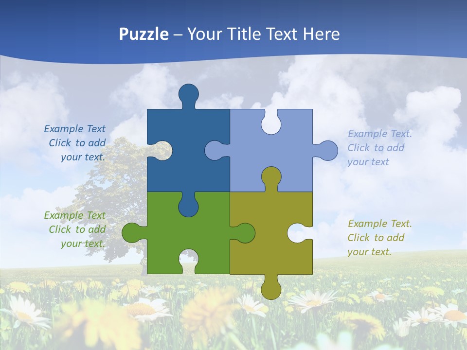 Flower Grass Blossom PowerPoint Template