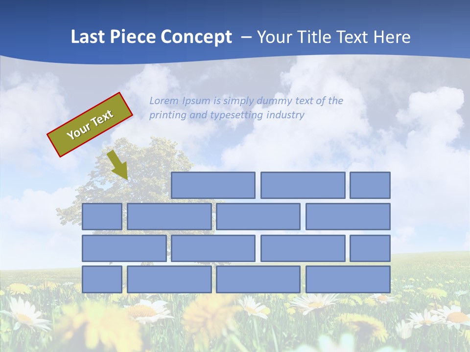 Flower Grass Blossom PowerPoint Template