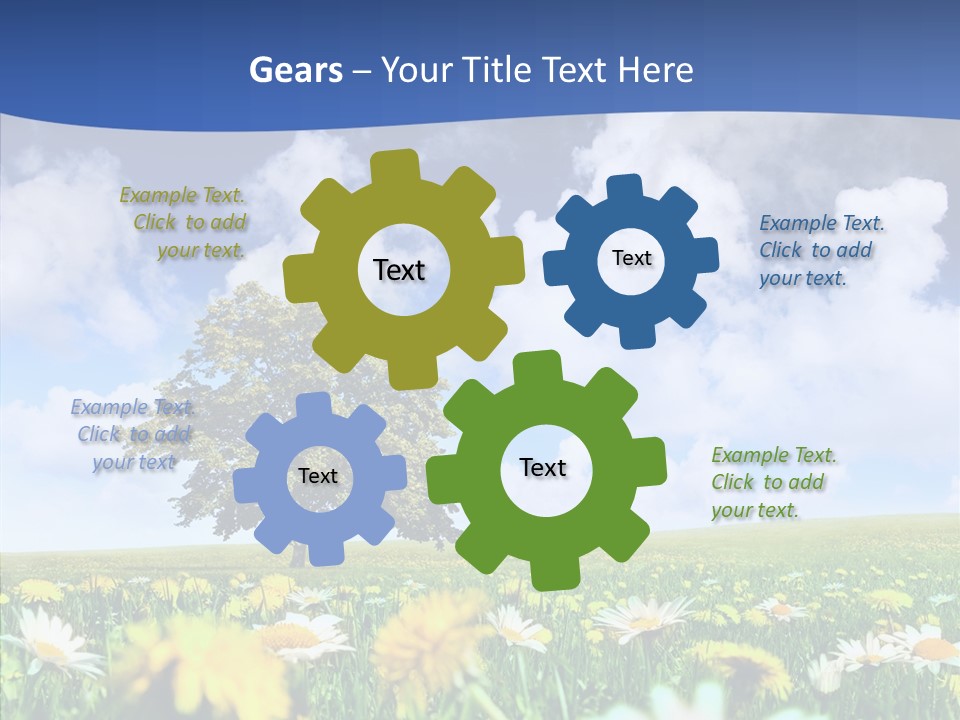 Flower Grass Blossom PowerPoint Template