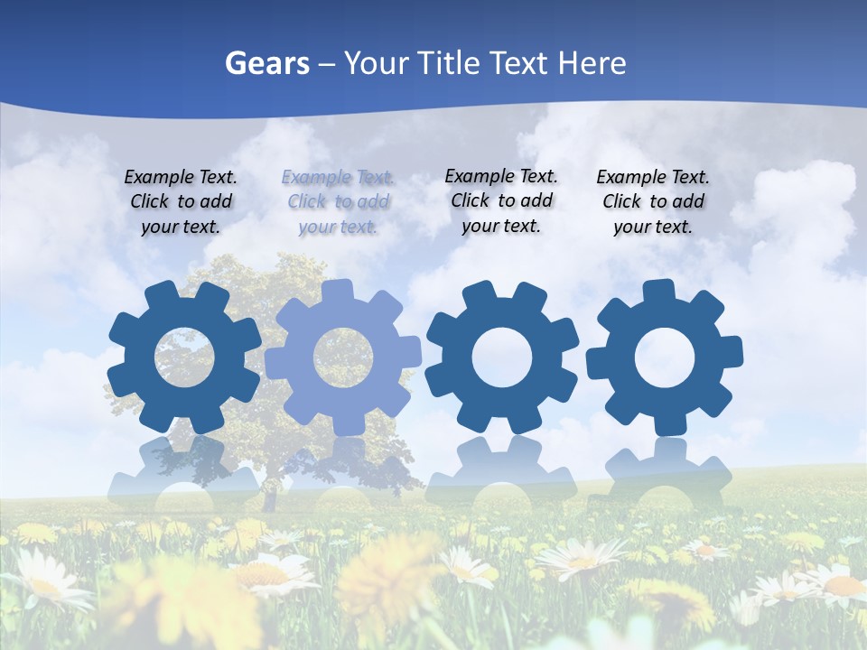 Flower Grass Blossom PowerPoint Template