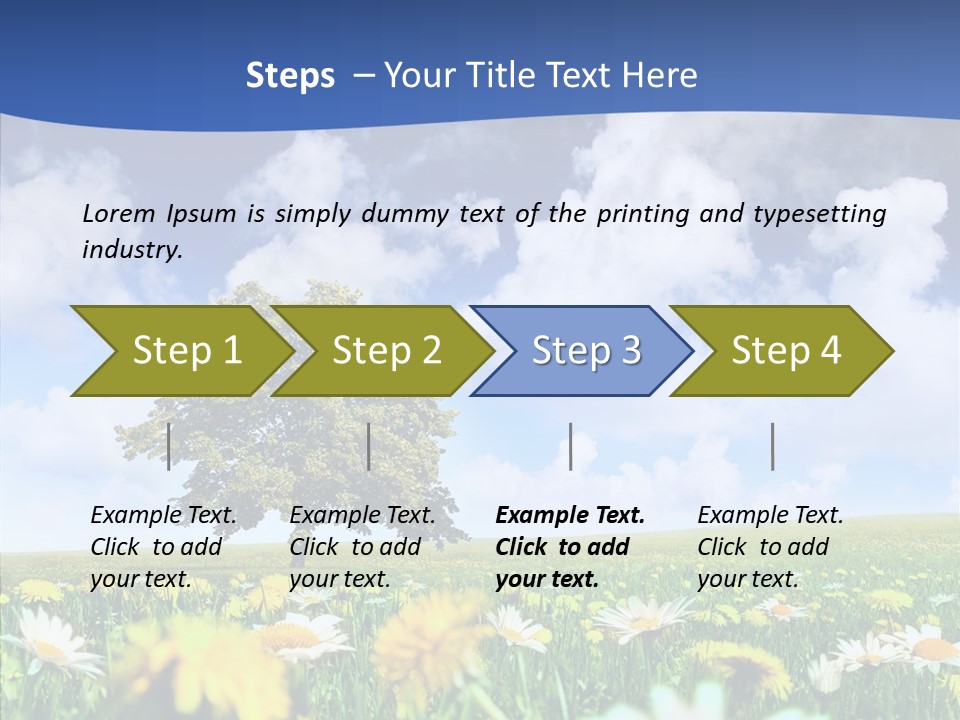 Flower Grass Blossom PowerPoint Template