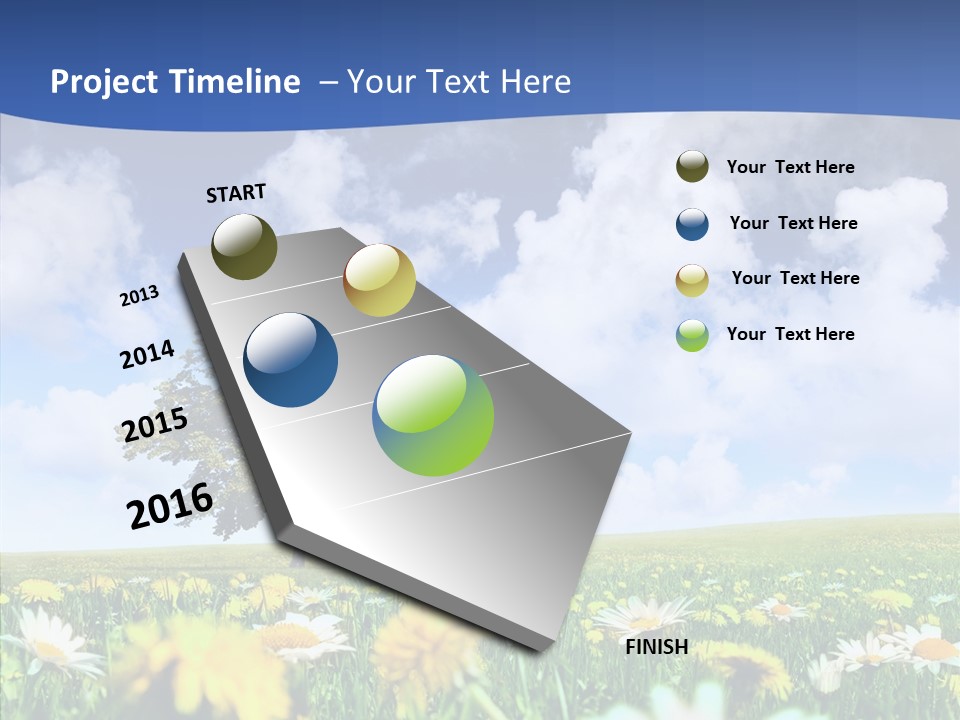 Flower Grass Blossom PowerPoint Template