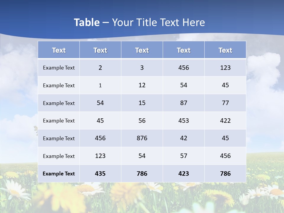 Flower Grass Blossom PowerPoint Template