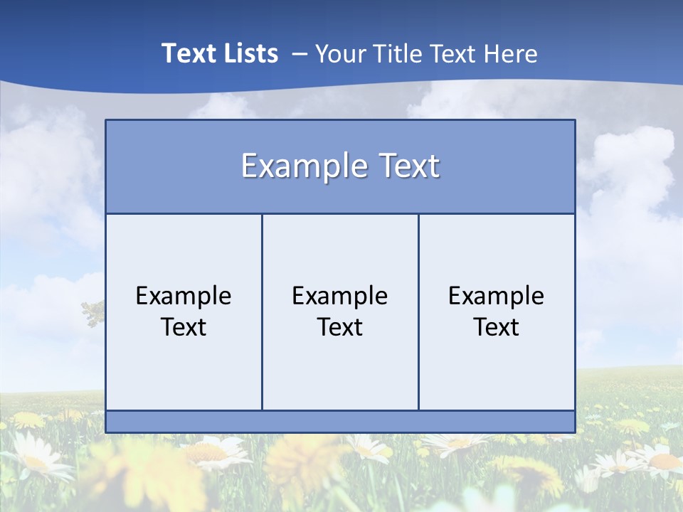 Flower Grass Blossom PowerPoint Template