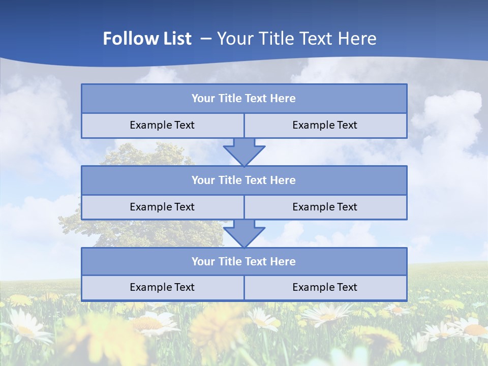 Flower Grass Blossom PowerPoint Template