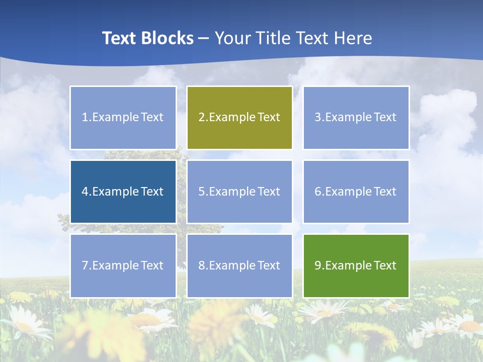 Flower Grass Blossom PowerPoint Template