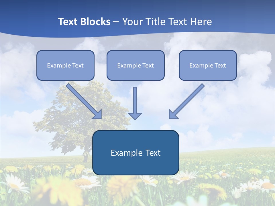 Flower Grass Blossom PowerPoint Template