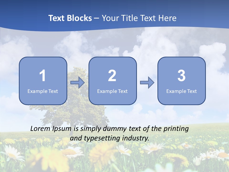 Flower Grass Blossom PowerPoint Template
