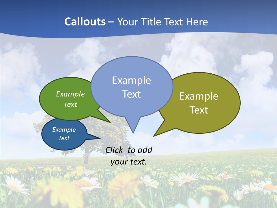 Flower Grass Blossom PowerPoint Template