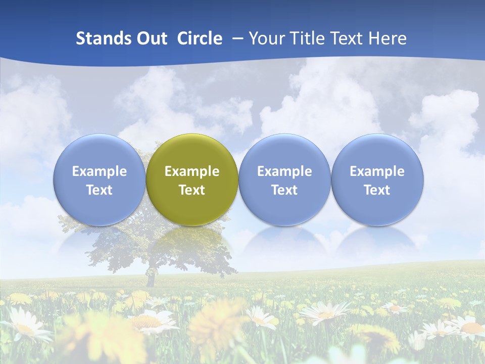 Flower Grass Blossom PowerPoint Template