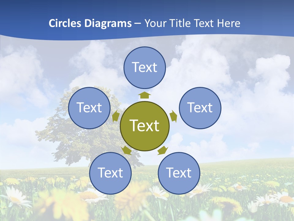 Flower Grass Blossom PowerPoint Template