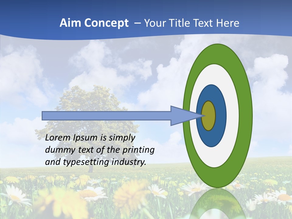 Flower Grass Blossom PowerPoint Template