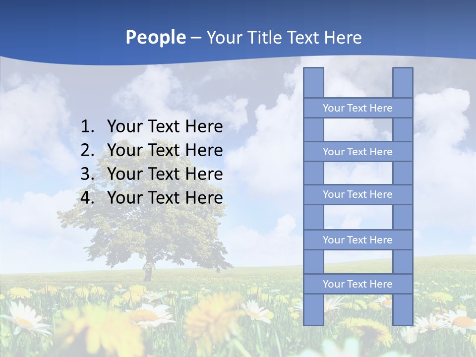 Flower Grass Blossom PowerPoint Template