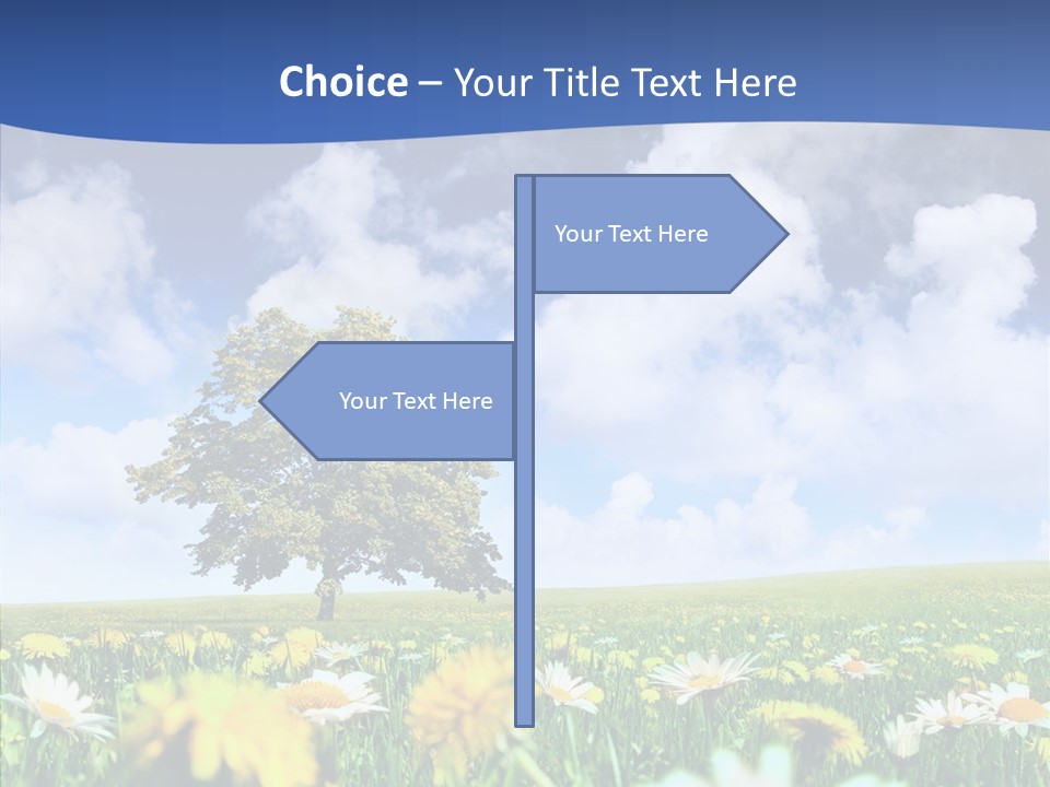 Flower Grass Blossom PowerPoint Template