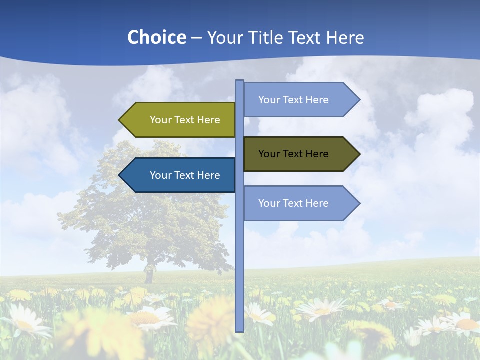 Flower Grass Blossom PowerPoint Template