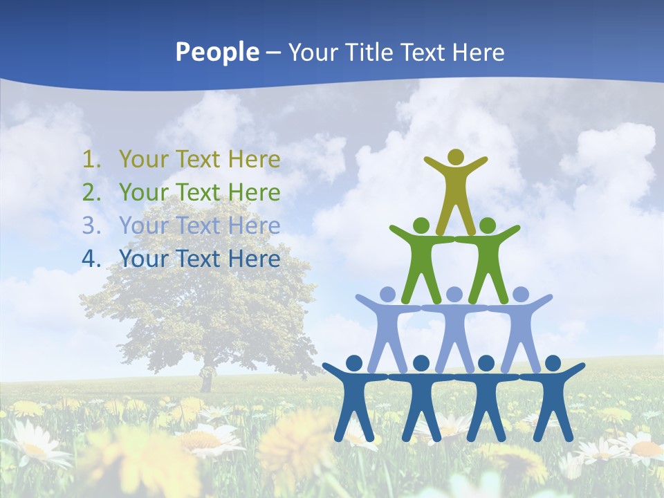 Flower Grass Blossom PowerPoint Template