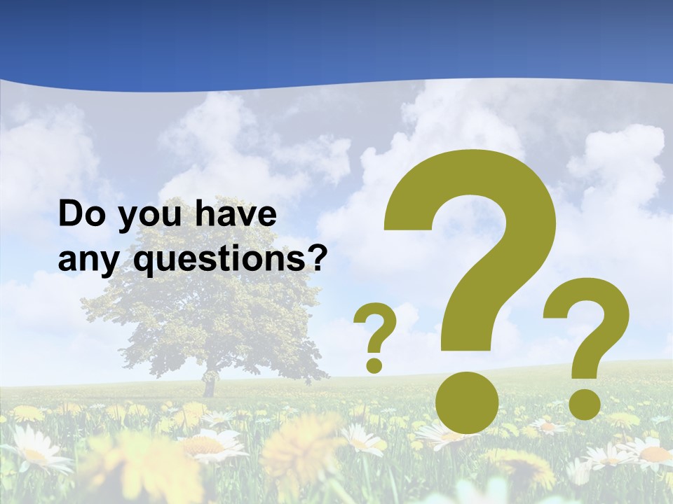 Flower Grass Blossom PowerPoint Template