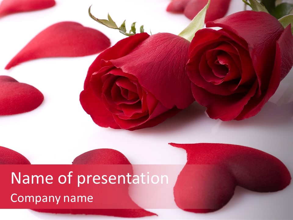 Greetings Marriage Botanical PowerPoint Template