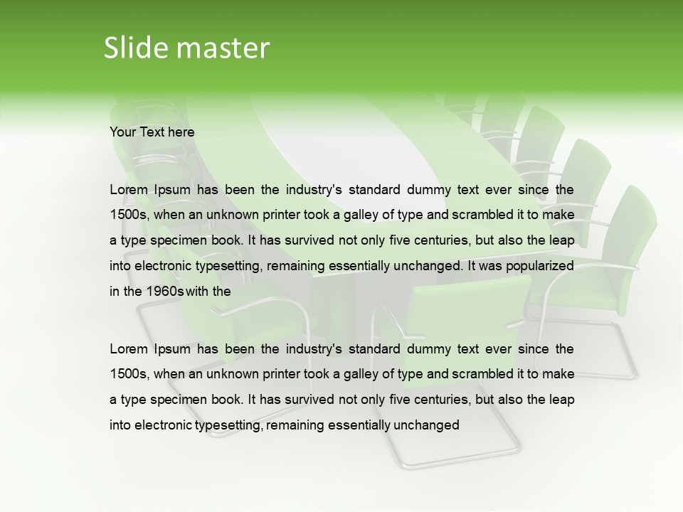 Chair Together Profe Ional PowerPoint Template