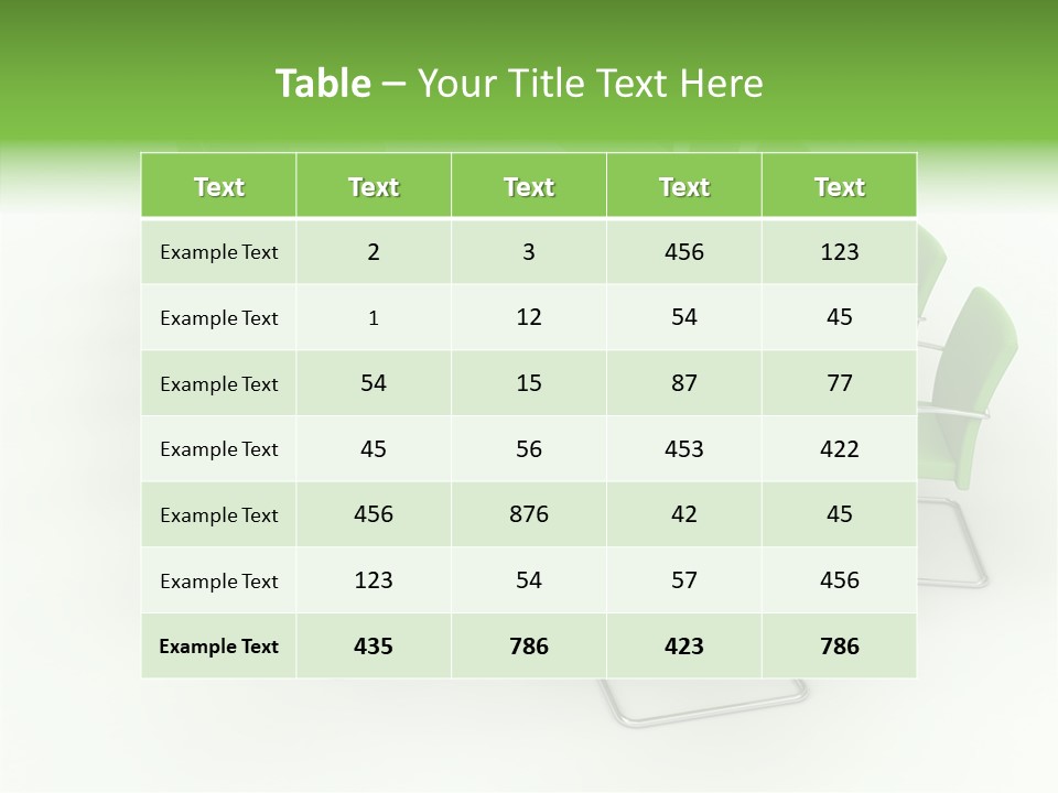 Chair Together Profe Ional PowerPoint Template