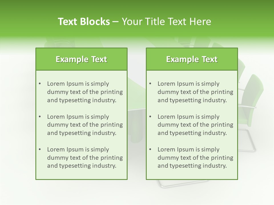 Chair Together Profe Ional PowerPoint Template