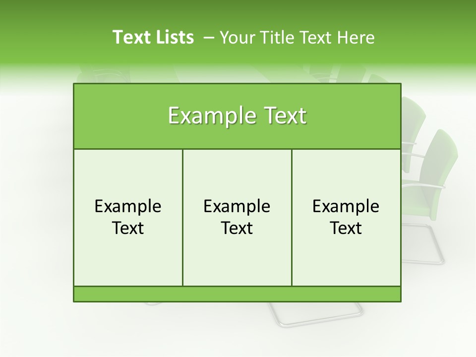 Chair Together Profe Ional PowerPoint Template