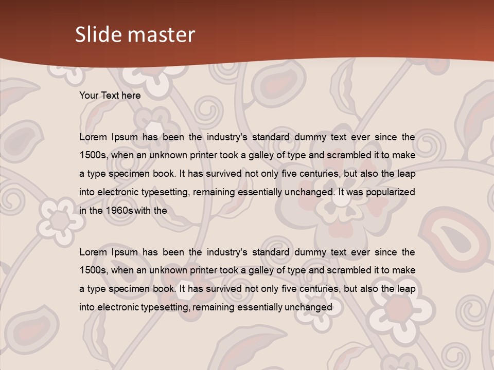 Wall Vintage Brown PowerPoint Template