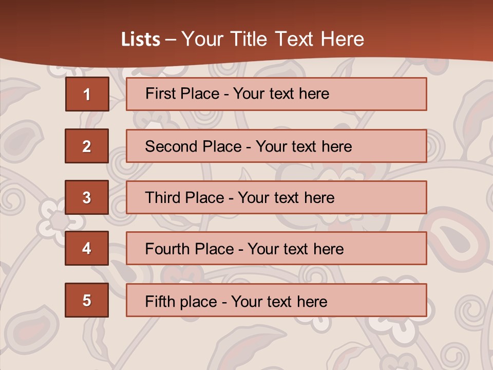 Wall Vintage Brown PowerPoint Template