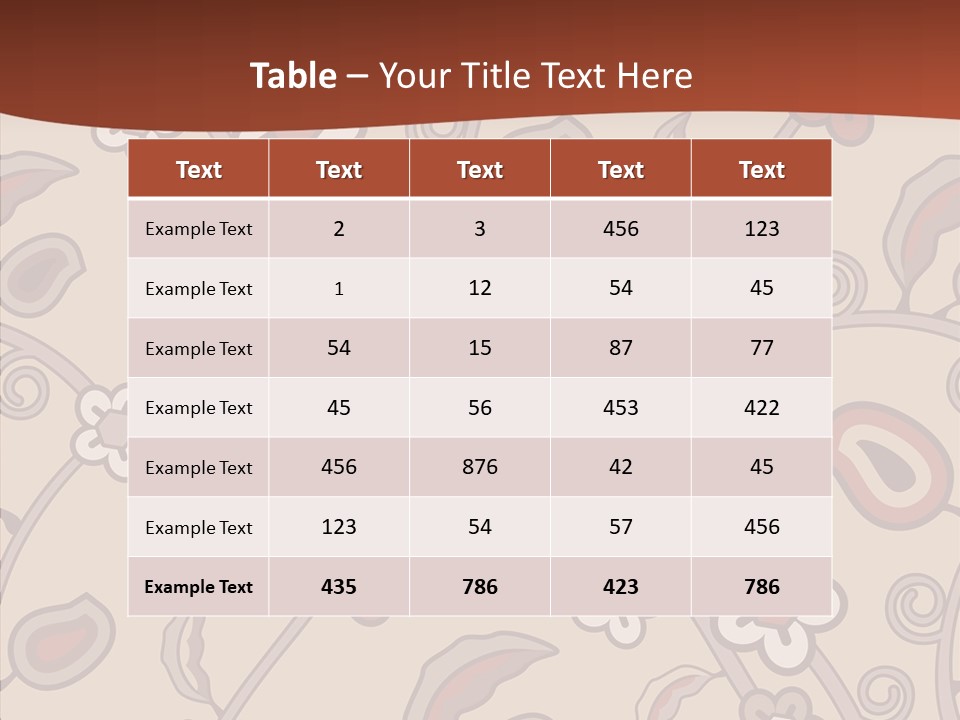 Wall Vintage Brown PowerPoint Template