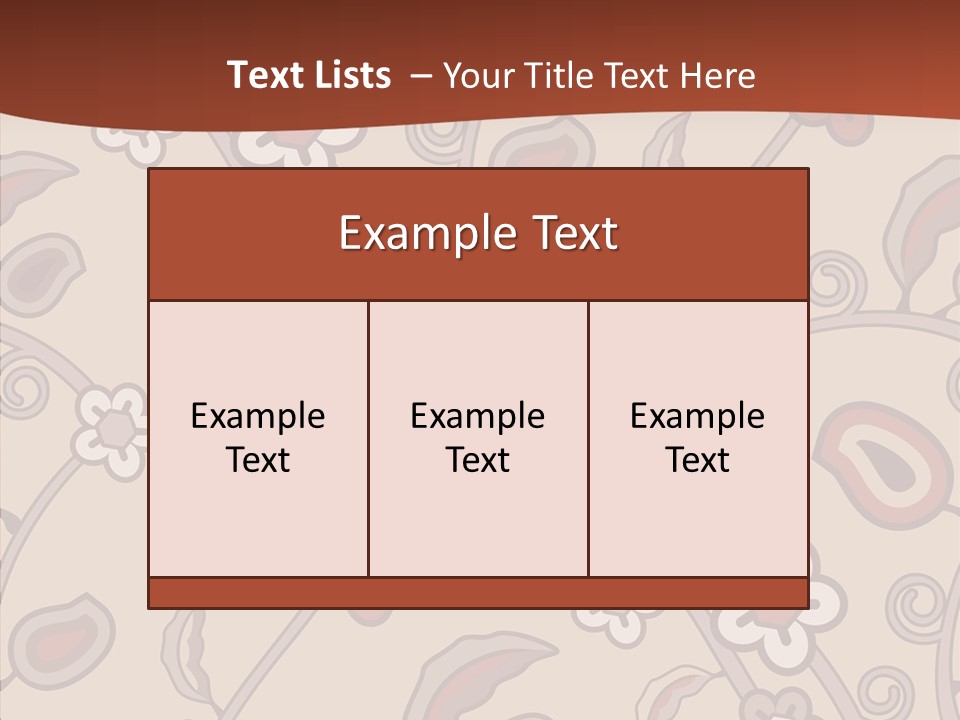 Wall Vintage Brown PowerPoint Template