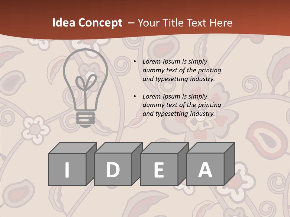 Wall Vintage Brown PowerPoint Template