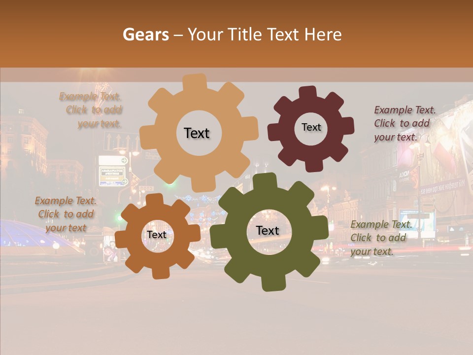 Capital Kiev Gas Crisis PowerPoint Template
