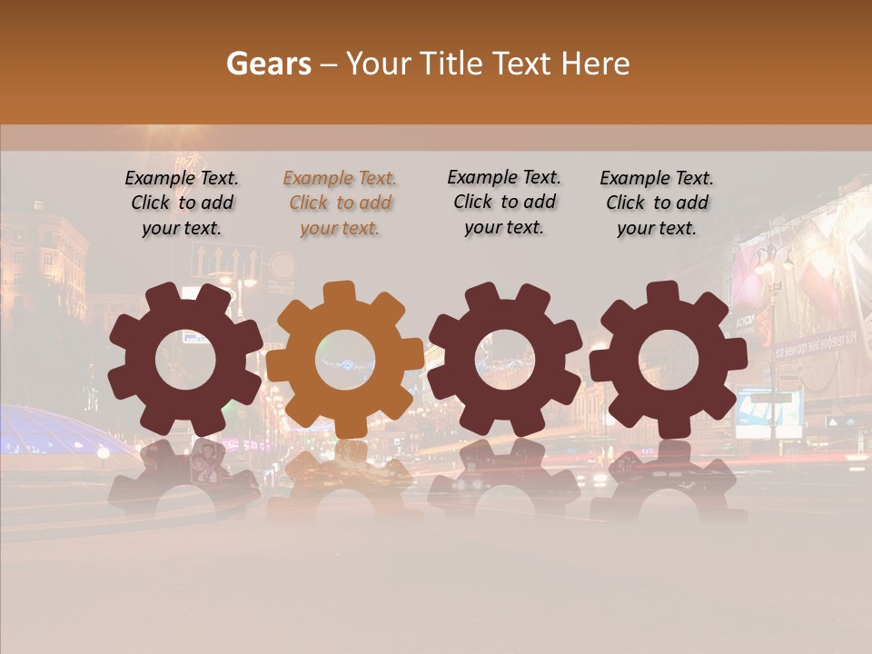 Capital Kiev Gas Crisis PowerPoint Template