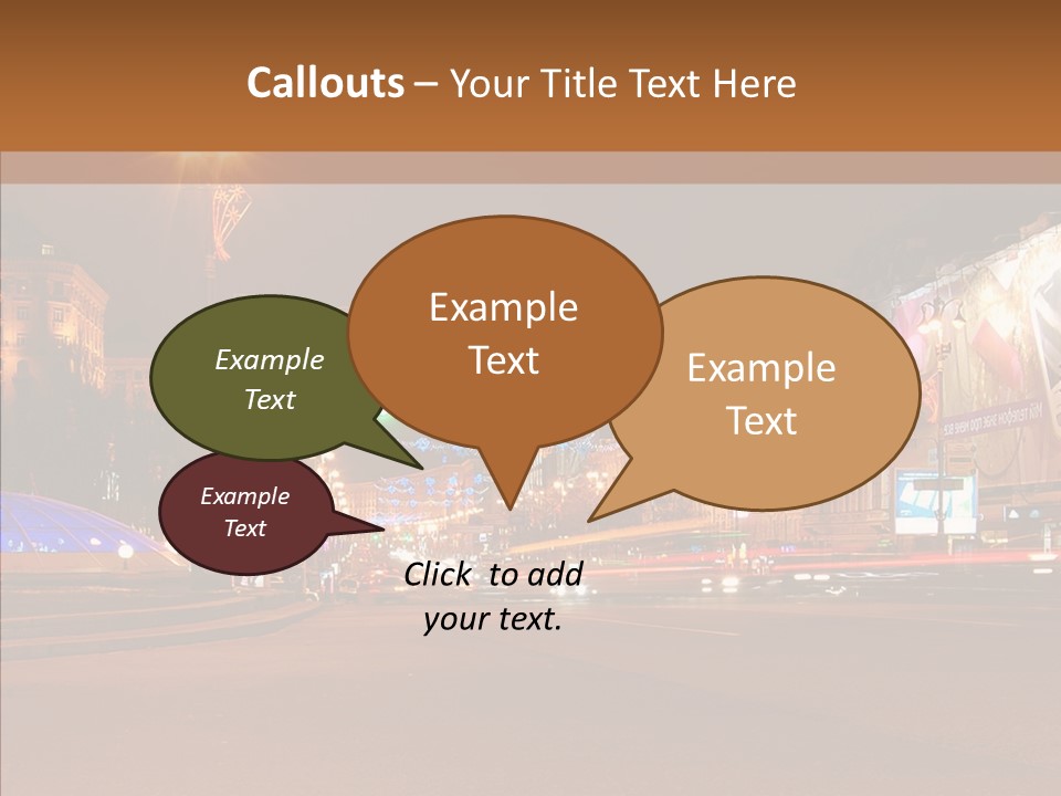 Capital Kiev Gas Crisis PowerPoint Template