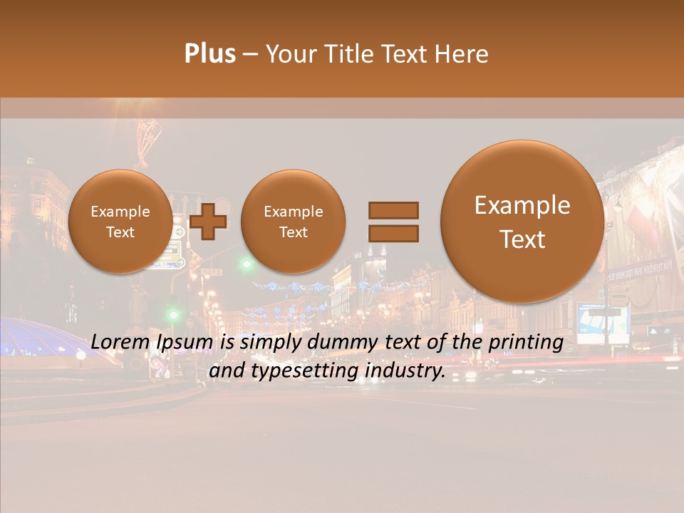 Capital Kiev Gas Crisis PowerPoint Template