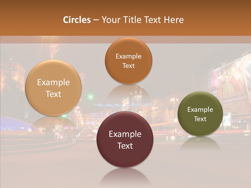 Capital Kiev Gas Crisis PowerPoint Template