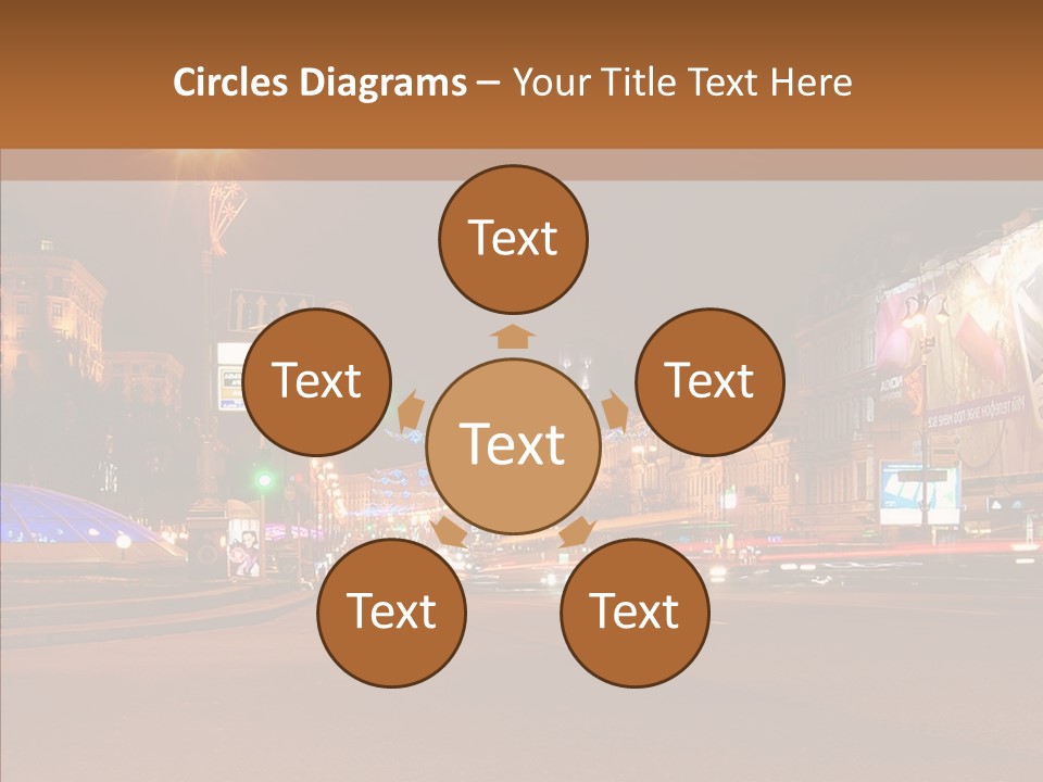 Capital Kiev Gas Crisis PowerPoint Template