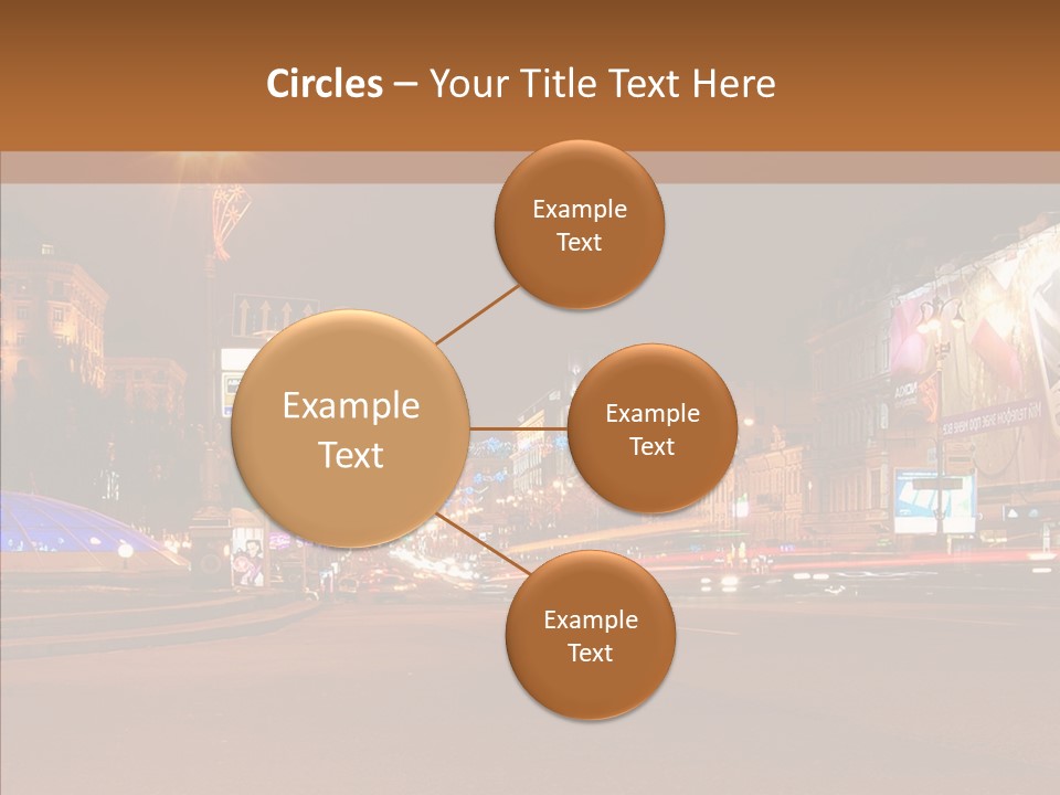 Capital Kiev Gas Crisis PowerPoint Template