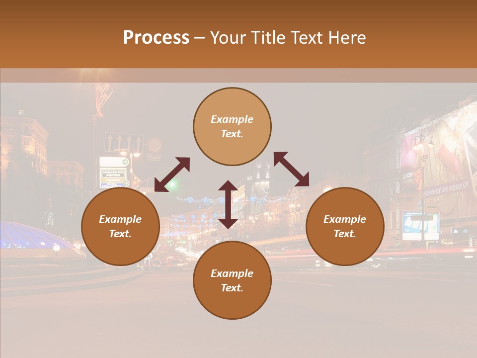 Capital Kiev Gas Crisis PowerPoint Template