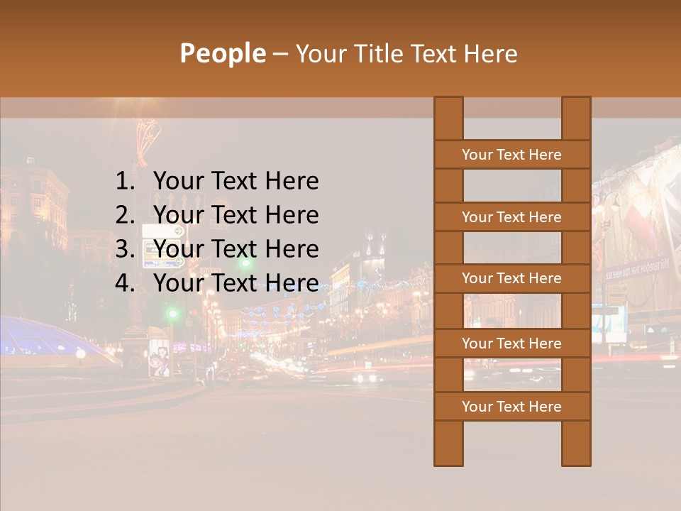 Capital Kiev Gas Crisis PowerPoint Template
