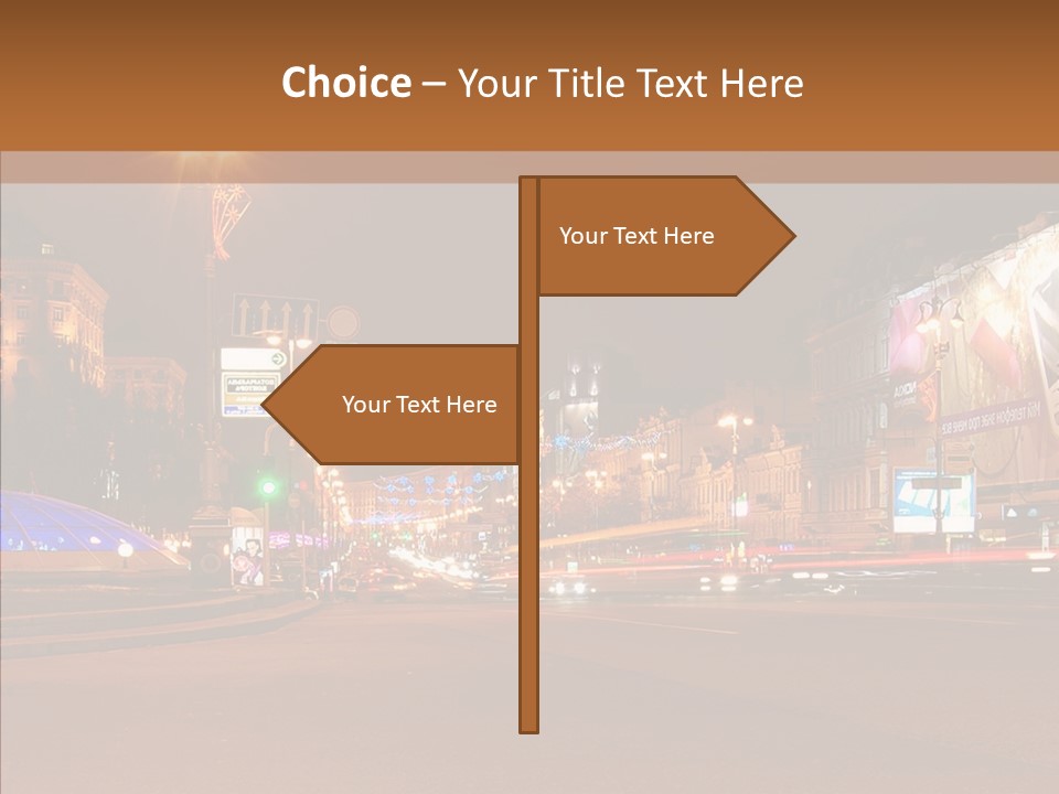 Capital Kiev Gas Crisis PowerPoint Template