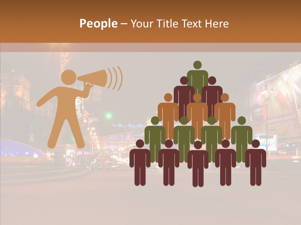 Capital Kiev Gas Crisis PowerPoint Template