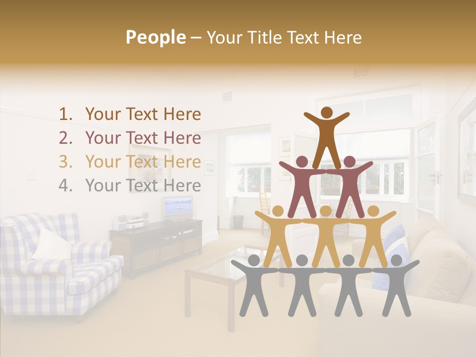 People Teamwork Office PowerPoint Template